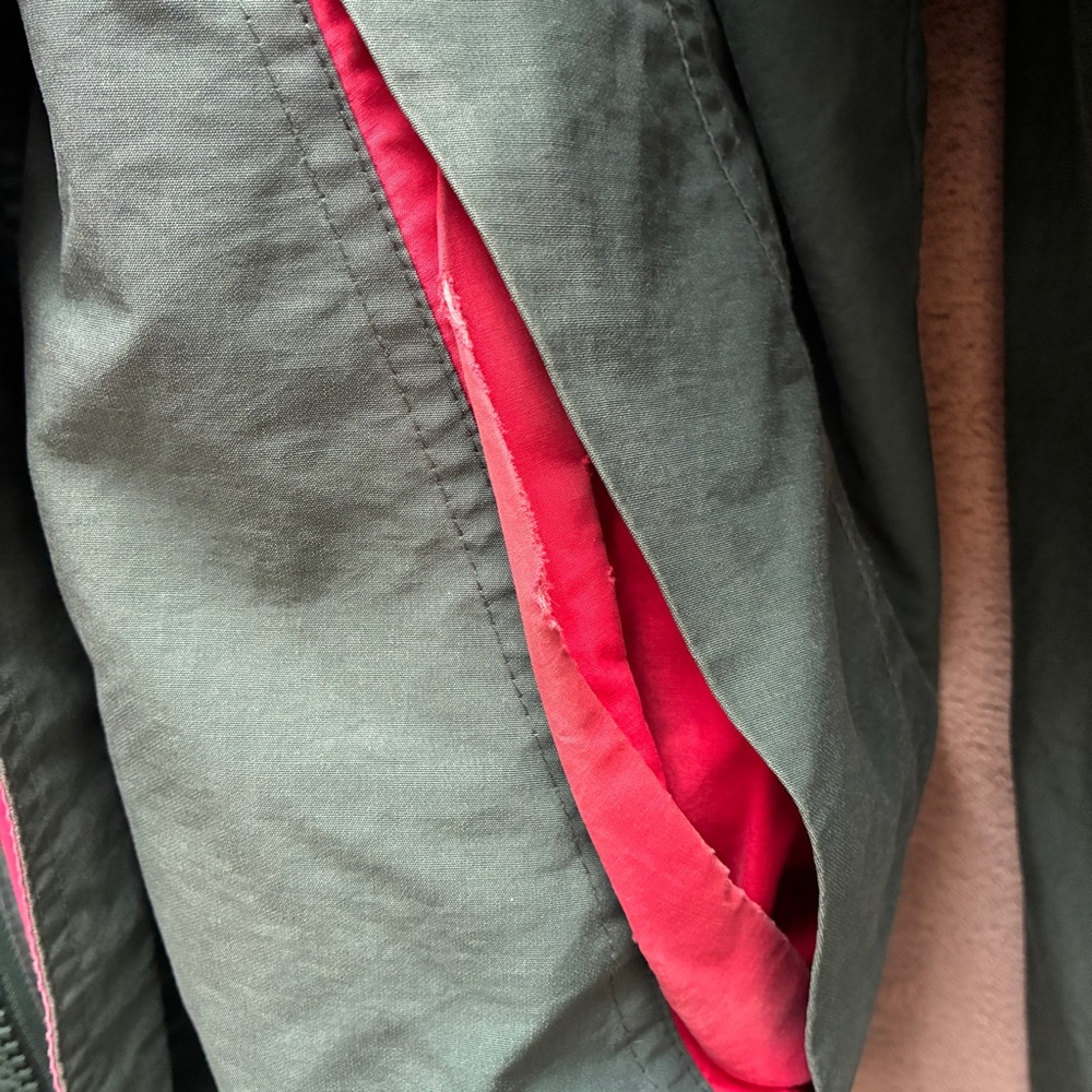 Vintage Nautica Challenge J-Class Sailing Jacket Green/Red Size L 1990s Preppy - Picture 11 of 14
